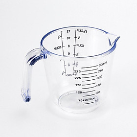 Mua Ca Đong Nhựa Có Chia Vạch dung tích 300 600 1000 Ml Mica Trong Suốt Định Lượng Nguyên Liệu - CADONG
