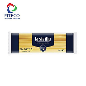 Mì sợi dài Spaghetti Pasta số 5 La Sicilia Ý -500g