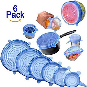 Mua Bộ 6 nắp đạy silicon bảo quản thực phẩm