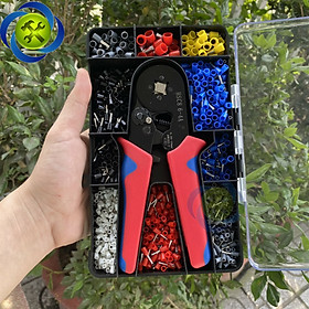 Mua Kìm bấm cos vuông L+R+T HSC8 6-4A đi kèm đầu cos pin rỗng