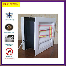 Mua Quạt thông gió gắn tường TICO kèm chớp chống hắt mưa biệt thự lắp cho lỗ chờ 20x20cm  chất liệu nhôm sơn tĩnh điện