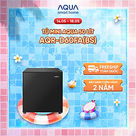Mua  DAILY  Tủ lạnh Aqua 50 lít AQR-D60FA(BS) - Freeship toàn quốc - Hàng chính hãng