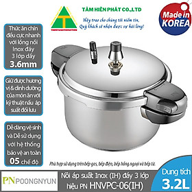 Nồi áp suất Inox hiệu PoongNyun HNVPC-06(IH) - Hàng chính hãng
