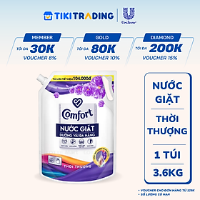 Nước Giặt Comfort Dưỡng Vải Đa Năng Hương Thời Thượng Túi 3.6KG
