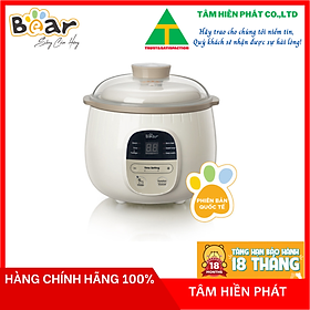 Mua Nồi Chưng Yến  Tiềm Thuốc Bắc BEAR SUBE001 Kèm Lồng Hấp Dung Tích 0.8 Lít  Công Suất 200W - Hàng Chính Hãng