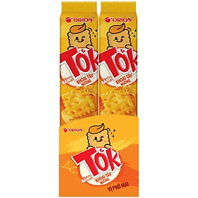 Bánh Khoai Tây Nướng Tok Vị Phô Mai (Hộp 10 Gói x 38,5g)