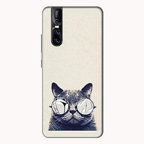 Ốp lưng dành cho điện thoại Vivo V15 hình Mèo Con Đeo Kính Mẫu 1 - Hàng chính hãng