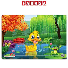 Bộ Xếp Hình A4 Tia Sáng 030-161 - Vịt Con Và Ếch (30 Mảnh Ghép)