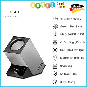 Máy Ướp Lạnh Rượu Caso WineCase One Inox Cao Cấp, Thiết Kế Sang Trọng, Vỏ Hợp Kim, Màn Hình LED Cảm Ứng, Công Suất 72W - Hàng Nhập Khẩu Đức