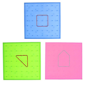 Plastic Nail Plate Primary Mathematics Nailboard Tool Educational Toy for Kids