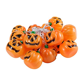 LED Pumpkin String Lights Battery Operated for Patio Halloween Party Decor