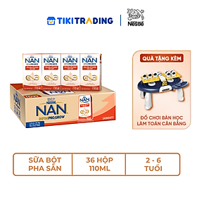 Thùng 36 hộp sữa pha sẵn Nestle NAN INFINIPRO GROW kết hợp A2, HMO hỗ trợ tiêu hóa,đề kháng & phát triển thể chất 110ml