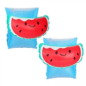 2x2x Inflatable Armbands for Kids Swim Sleeves Float Floats Child Watermelon