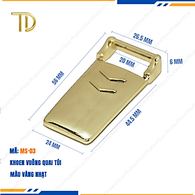 Khoen quai túi xách, Khoen d túi xách cao cấp công nghệ mạ điện độ bền 5-8 năm