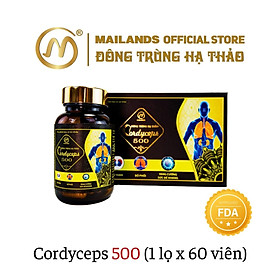 Đông Trùng Hạ Thảo Mailands Cordyceps 500 (60 viên)