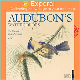 Sách - Audubon's Watercolors 2024 Wall Calendar by The New York Historical Society (UK edition, paperback)