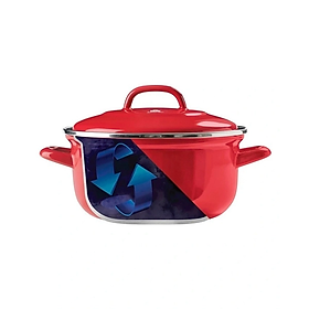 Mua BK - Nồi tráng men Indigo màu đỏ - 26cm (5.2L) - Hàng Chính Hãng