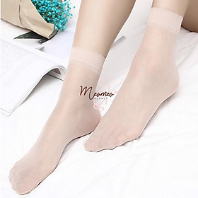  Tất Giấy Nữ Ngắn - Tất giấy ngắn cổ siêu dai - Tất da chân, tất đen cổ ngắn