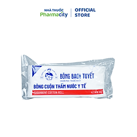 Bông y tế tiệt trùng Bạch Tuyết thấm hút tốt (100g)