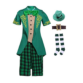 Leprechaun Costume Clothes Cosplay Outfit for Carnival Birthday Halloween Masquerade