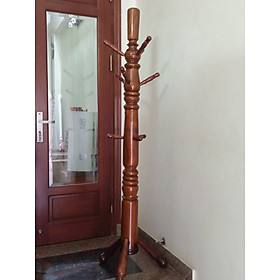 Mua Cây treo quần áo gỗ N H home thân to chân thẳng màu nâu đậm