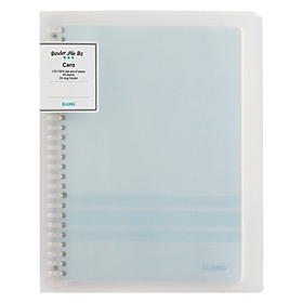 Sổ Caro file nhựa kẹp B5 - 40 tờ; Klong TP544 màu xanh