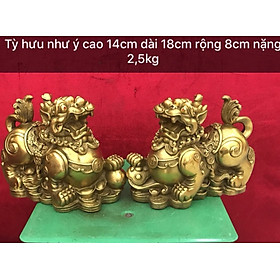 Mua Tỳ hưu bằng đồng vàng