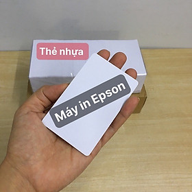Mua Hộp 50 cái thẻ nhựa trắng ( PVC) dùng cho máy in epson  canon ..  - Hàng nhập khẩu