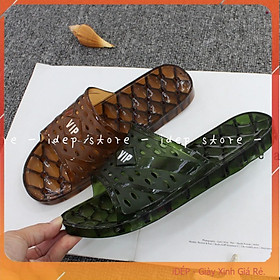 Mua Dép lỗ VIP - Dép nhựa trong suốt đi trong nhà tắm nam nữ iDÉP- DL023