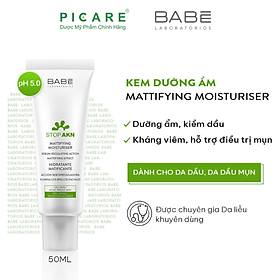 Kem Dưỡng Babé Stop Akn Mattifying Moisturiser 50ml Cho Da Dầu Mụn