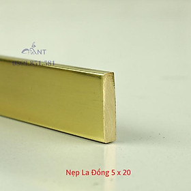 Mua Nẹp la đồng 5li giá 1m  sx tại VN  thanh la đồng thau trang trí  chạy chỉ ron sàn đá hoa cương  trang trí nội thất