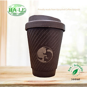 Mua Ly Togo từ bã cà phê hoa văn 2 chú mèo