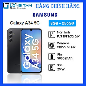 Mua Điện thoại di động Samsung A34 (8G/256G) - Hàng Chính Hãng - Đã kích hoạt BH điện tử