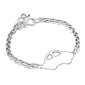 Lắc Tay Lắc Chân Trẻ Em Bạc Hiểu Minh LTE081S khắc tên theo yêu cầu