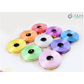 Mua COMBO 2 Cuộn dây ruy băng trang trí bằng nhựa nhiều màu BẢN 1CM PA-RB-01