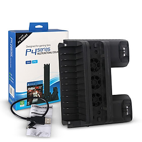 JY For PS4 SLIM PRO Controllers Charger Charging Station Cooling Fan Cooler Stand