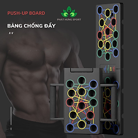 Bộ dụng cụ hít đấy chống đẩy 34 lỗ mới , tập theo màu sắc, mỗi màu hỗ trợ các vùng cơ khác nhau, gấp gọn, tay cầm thoải mãi, phiên bản quốc tế