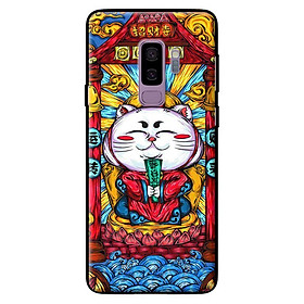Ốp in cho Samsung Galaxy S9 Plus Mèo May Mắn Trắng - Hàng chính hãng