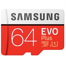 Mua Thẻ Nhớ Micro SD Samsung Evo Plus 64GB Class 10 - 100MB/s (Kèm Adapter) - Hàng Chính Hãng