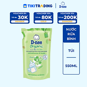 Nước Rửa Bình Sữa Dạng Túi D-nee - Xanh lá (550ml)
