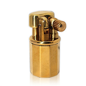 Mua Hộp Qụet Bật Lửa Xăng Đá Mini Đồng  Z65 Thiết Kế Đẹp Độc Lạ Màu Vàng Trơn - Dùng Xăng Bấc Đá Cao Cấp