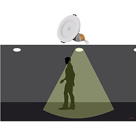 Mua Đèn LED âm trần cảm biến 9W Rạng Đông  khoét lỗ 110mm  vỏ nhôm đúc