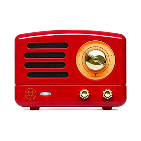 Nhãn dán âm thanh MUZEN RADIO Elvis, Loa Bluetooth nhỏ, Nhãn dán tủ lạnh, Trang trí nhà bếp sáng tạo, Quà tặng cổ điển Màu sắc: Đỏ