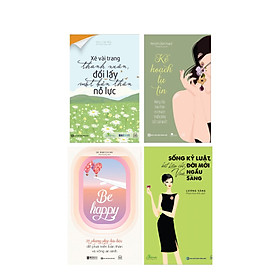 Sách - Xé vài trang thanh xuân, Be happy, Kế hoạch nâng cấp bản thân, Sống kỷ luật biết kiềm chế đời mới ngầu sang