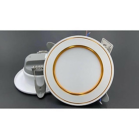 Mua Combo 10 Đèn Âm Trần 7W 3 Màu Viền Vàng/Bạc Mẫu Mới