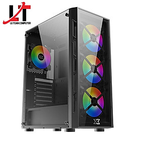CASE XIGMATEK VENOM II GLS (EN47277) - MẶT KÍNH TRƯỚC ( MID TOWER ) - Hàng chính hãng
