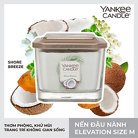 Nến ly vuông Elevation Yankee Candle size M - Shore Breeze (347g)