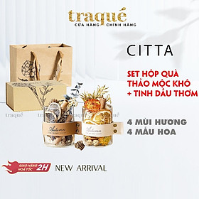 Set quà tặng thảo mộc khô thơm - thương hiệu Citta - trang trí nhà cửa + thơm nhà