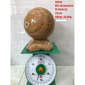 Mua Quả cầu đá Serpentine tự nhiên nặng 16.6kg đường kính 21cm MS41