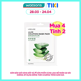 Mặt Nạ Lebelage Aloe Solution Mask Pack Skin Cleanliness Chiết Xuất Nha Đam 25g
